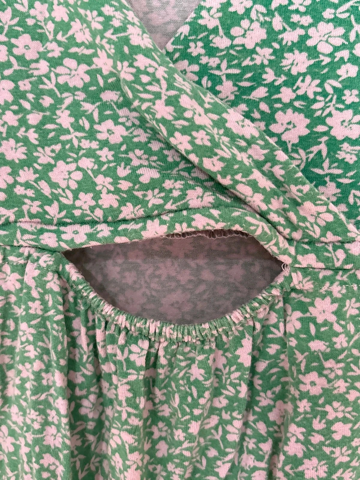 Vestido verde con flores Jennyfer 12 años – photo 2